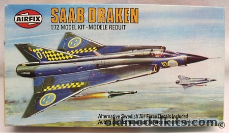 Airfix 1/72 Saab Draken J-35F, 02039-4 plastic model kit